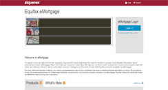 Desktop Screenshot of emortgage.equifax.com