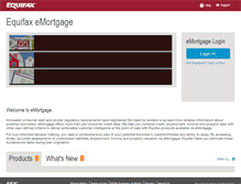 Tablet Screenshot of emortgage.equifax.com